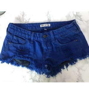 Wildfox royal blue shorts